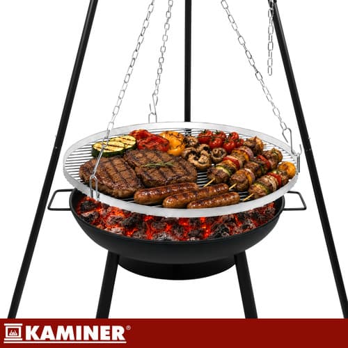Vrtni žar na stojalu Kaminer, 167 cm, rešetka 58 cm 8