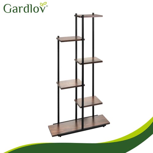 Vrtna rastlinska polica Gardlov, 113 cm, 6 nivojev, loft 7