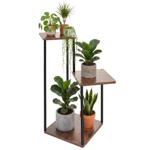 Vrtna rastlinska polica Gardlov, 78 cm, 3 nivoji, loft