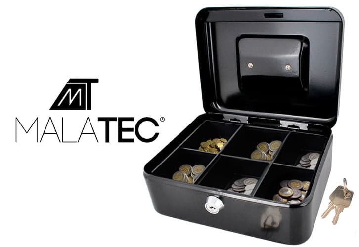 MALATEC Kaseto za denar, črna, 18,5 x 15,5 x 8,5 cm 3