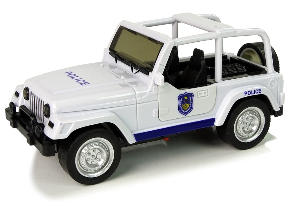 Terensko vozilo, policijski avto, bel