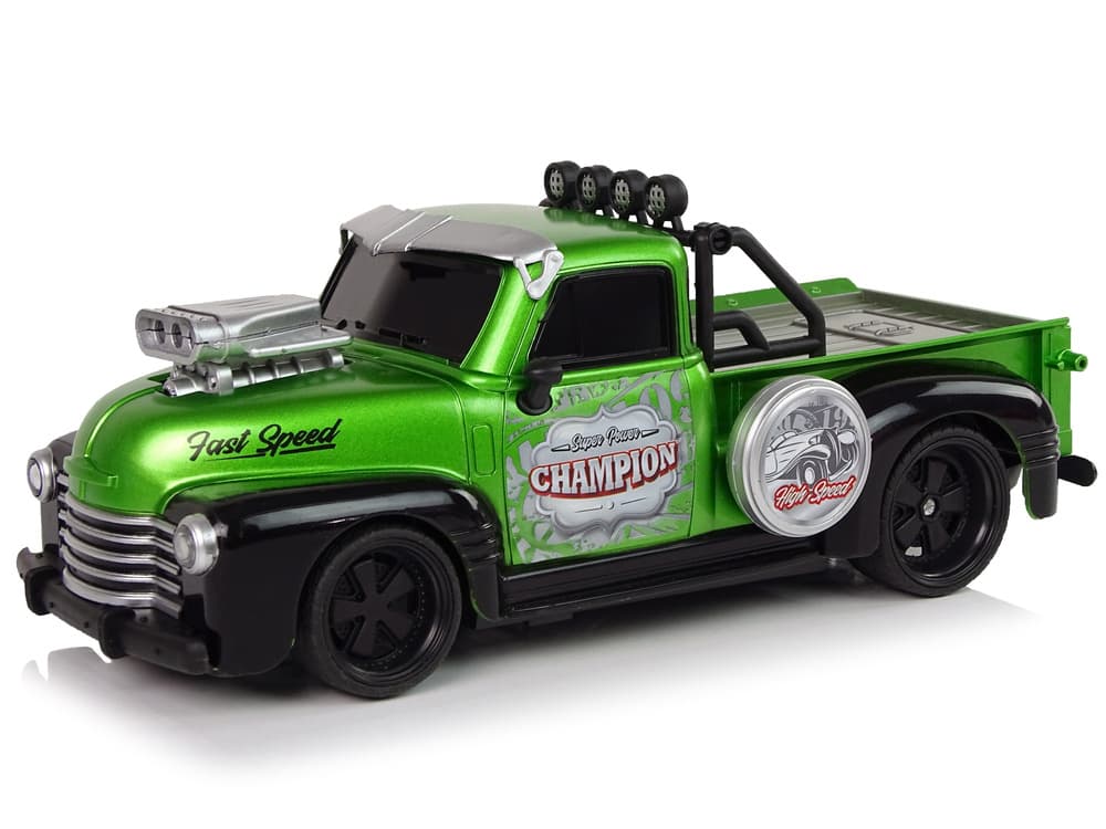 Avto na daljinsko upravljanje 1:18, zeleni pick-up