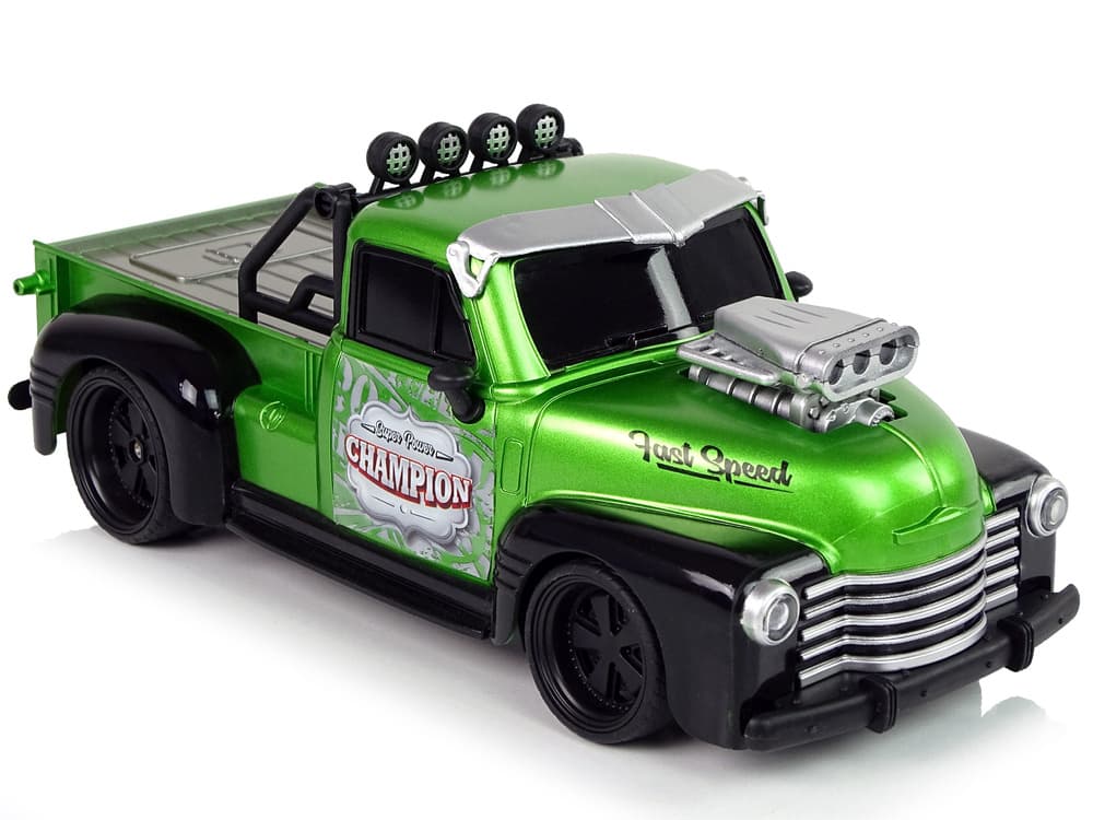 Avto na daljinsko upravljanje 1:18, zeleni pick-up 3