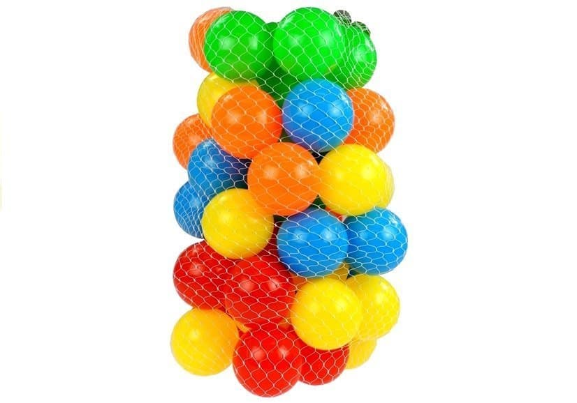 50 pisanih žogic za suhi bazen (7 cm) 2