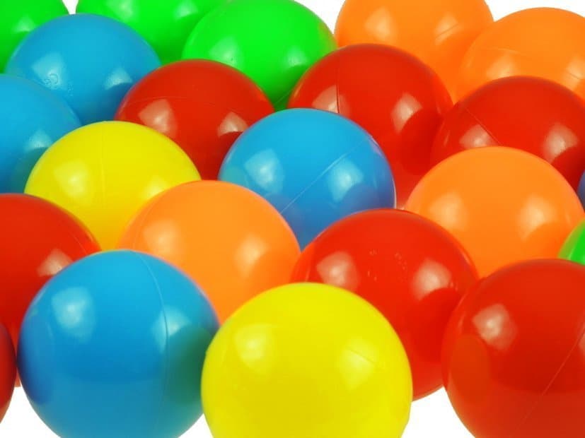 50 pisanih žogic za suhi bazen (7 cm) 3