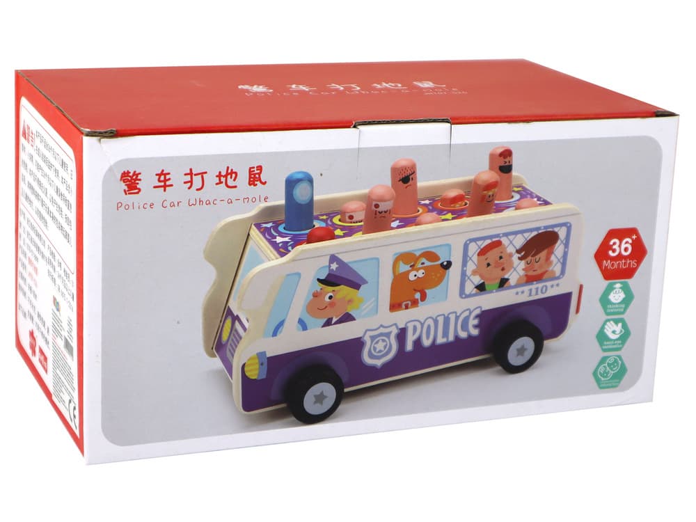 Lesena ropotulja policijski avtobus z kladivci 5