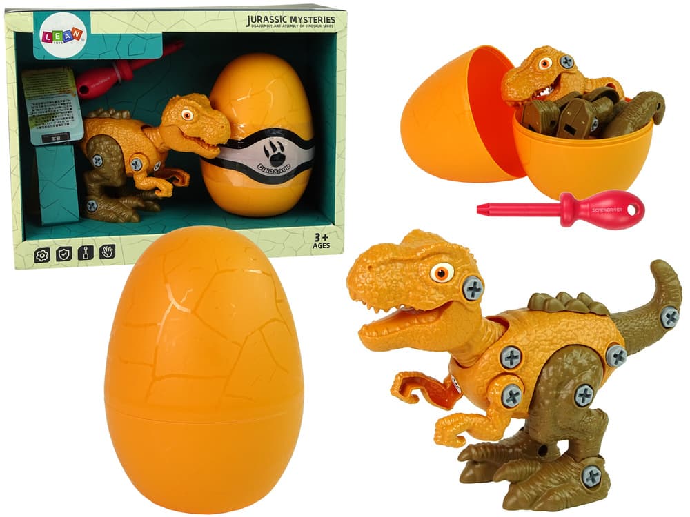 Dinozaver Tyrannosaurus Rex z jajčkom in izvijačem (DIY)