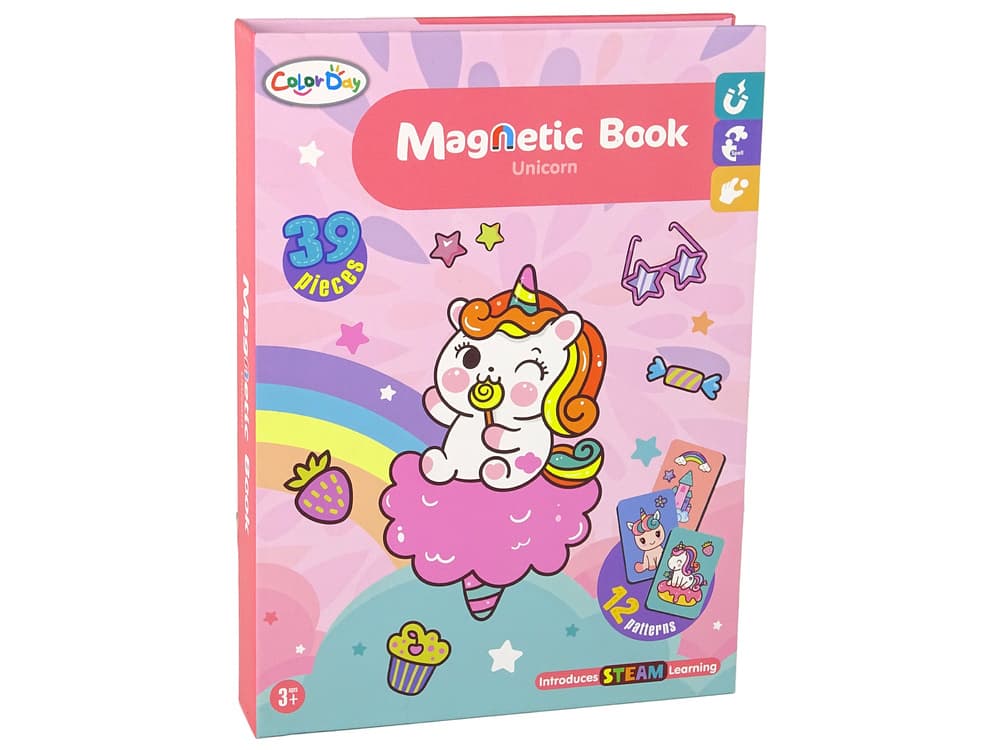 Magnetna sestavljanka Knjiga 'Enorogi', puzzle, karte 5