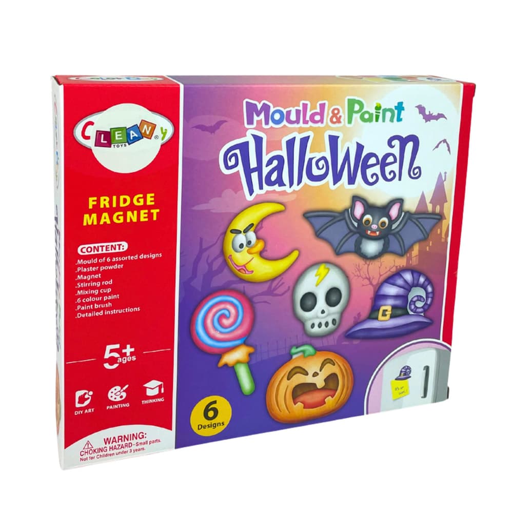 DIY Halloween set: magneti z gipsanimi odlitki buč 4