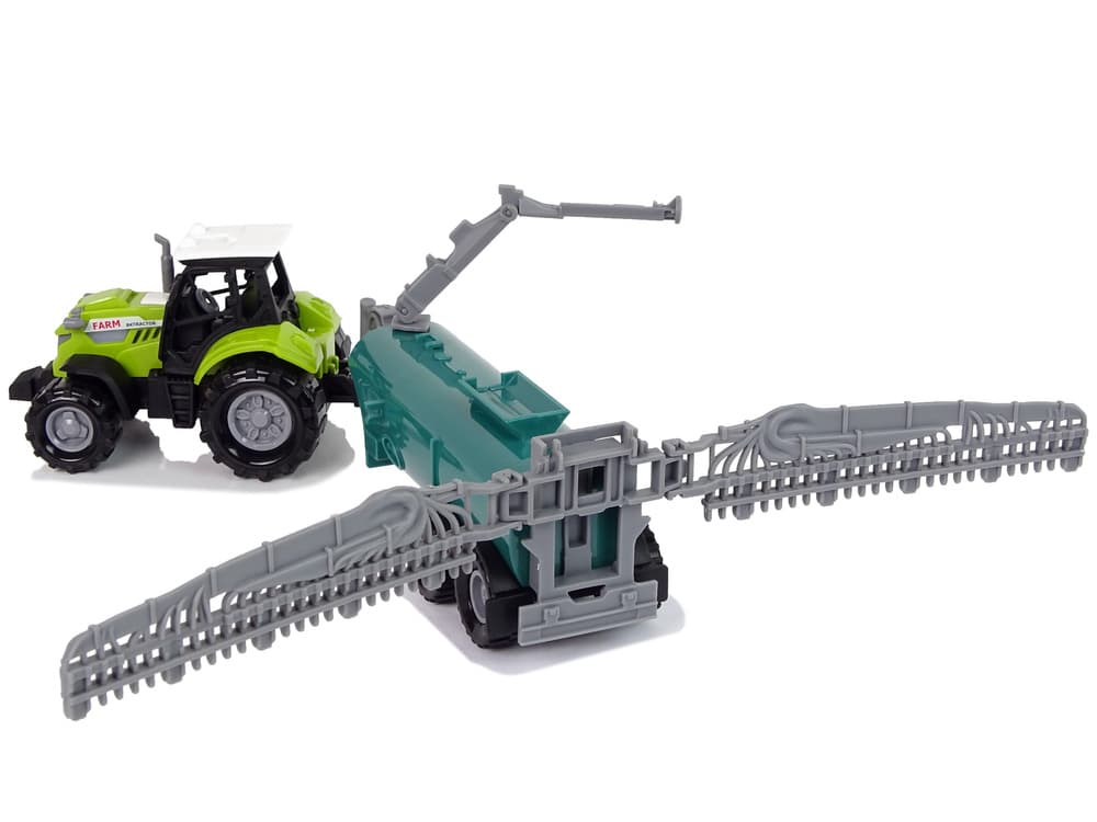 Kmetijski traktor z razpršilcem, zeleni, z zvokom 3
