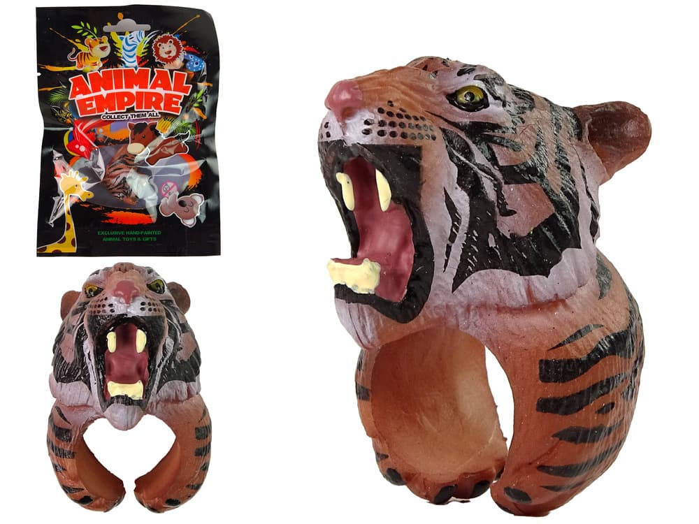 LEAN TOYS prstan na roki - Edukacijske živali, bengalski tiger