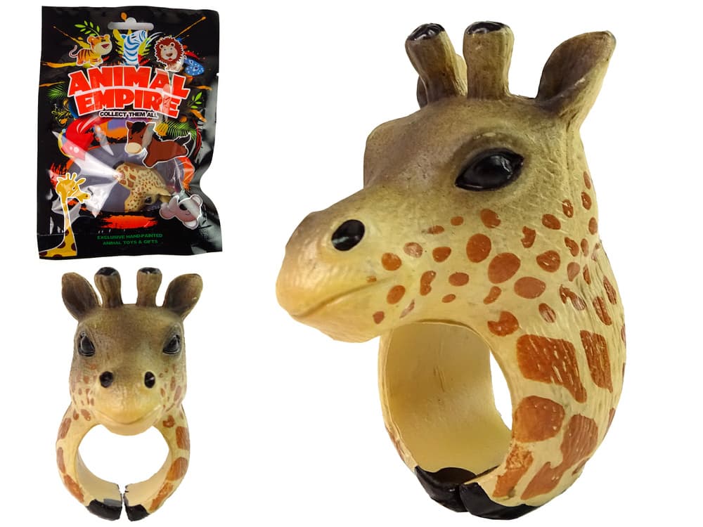 LEAN TOYS prstan na roki - Edukacijske živali, žirafa 2