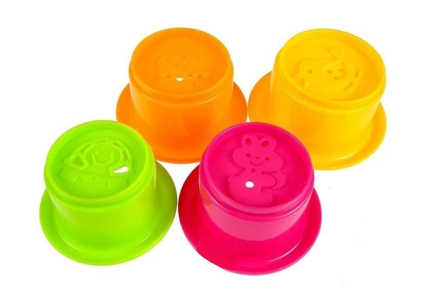 LEAN TOYS Kopalna kačica z dodatki, set posodic 3