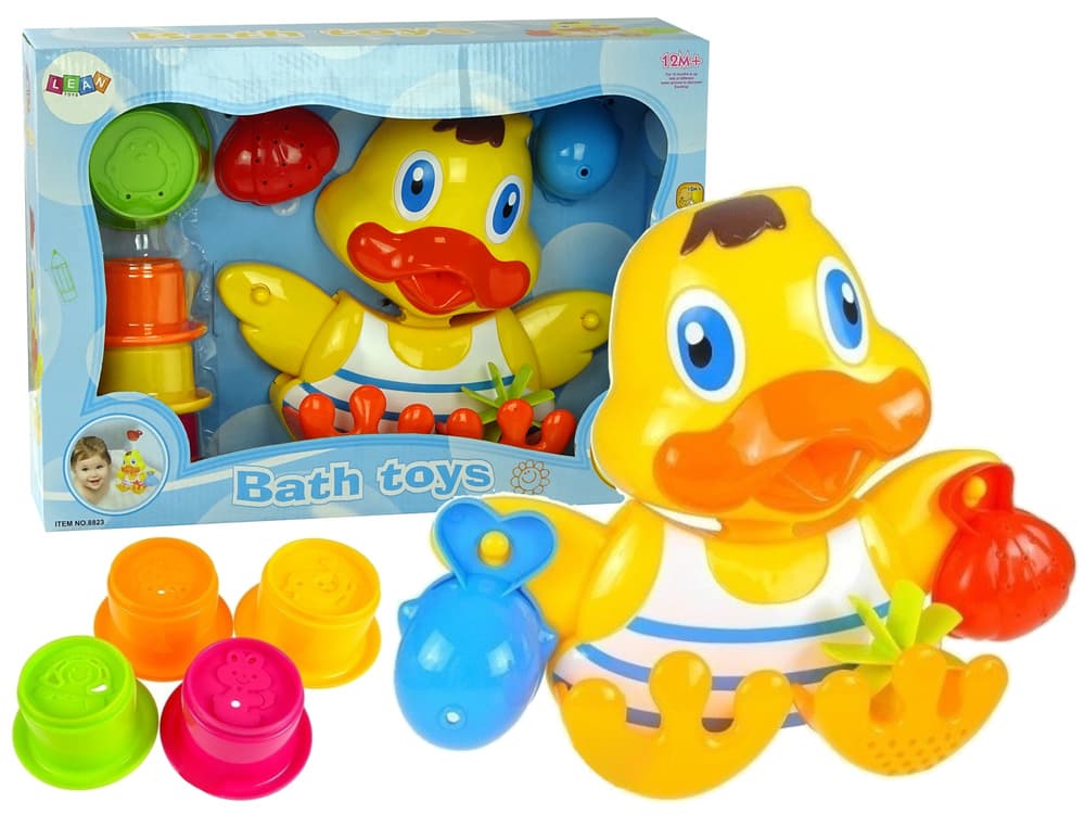 LEAN TOYS Kopalna kačica z dodatki, set posodic