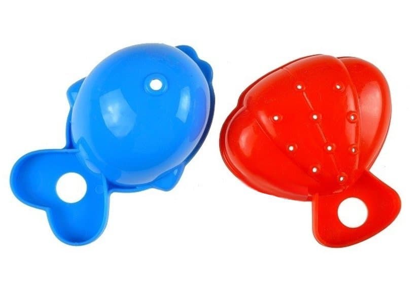 LEAN TOYS Kopalna kačica z dodatki, set posodic 4
