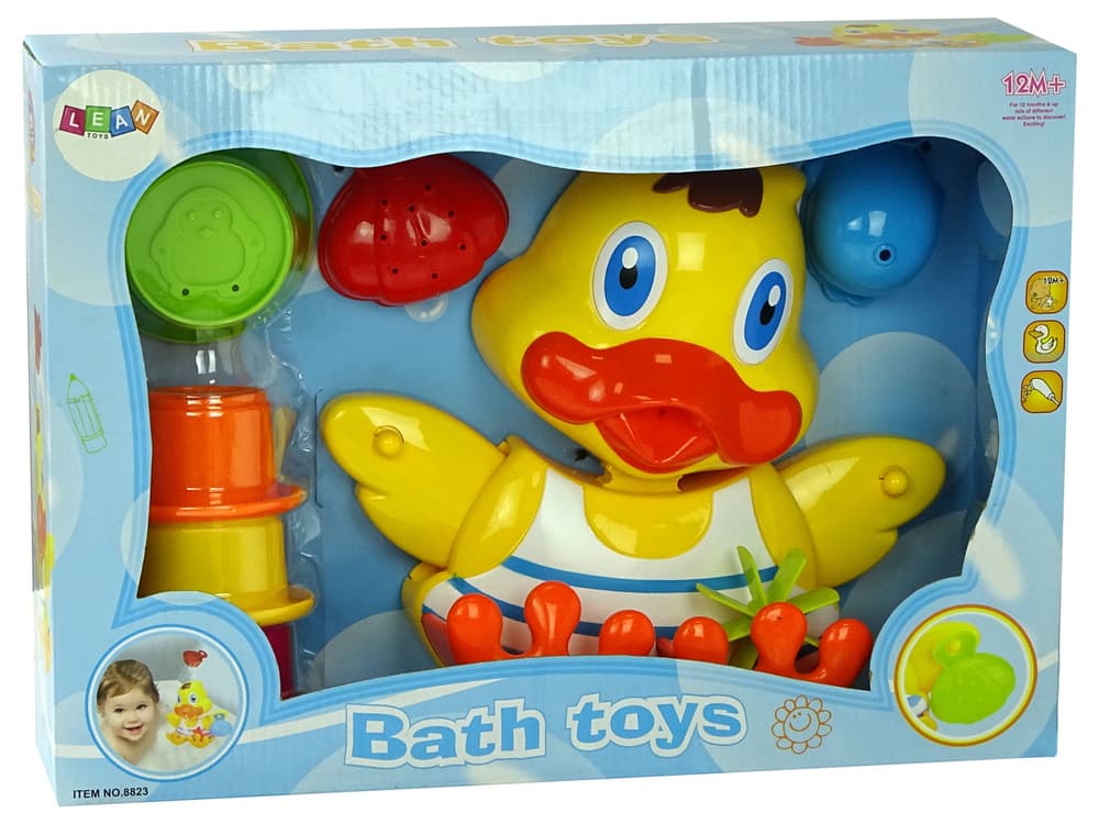 LEAN TOYS Kopalna kačica z dodatki, set posodic 5