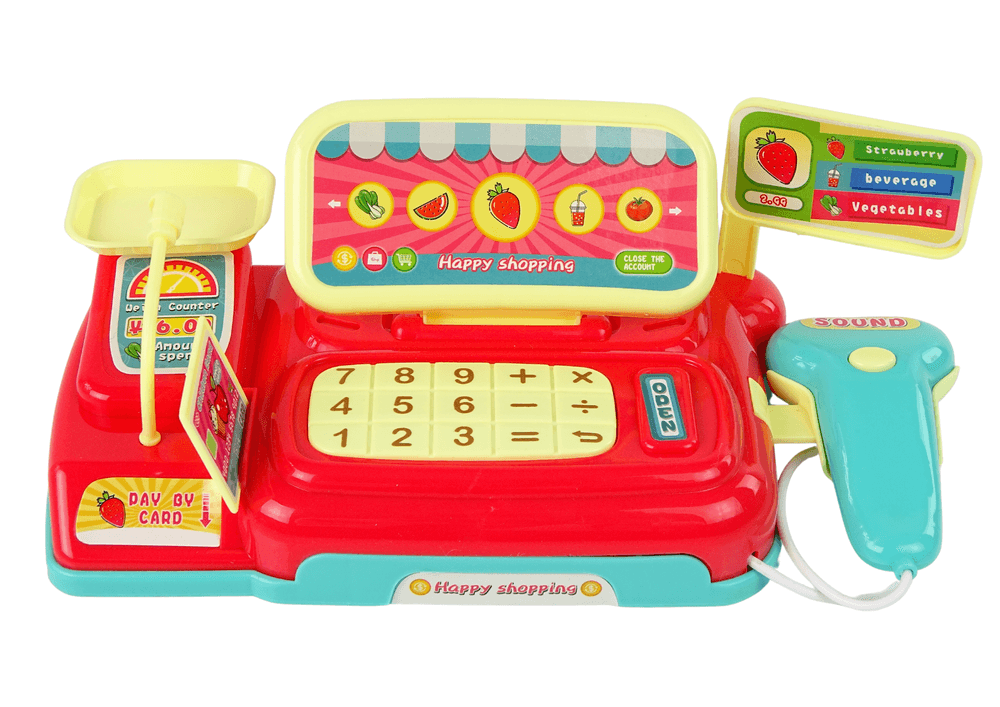 Otroška Blagajna LEAN TOYS z Vozičkom na Baterije 2