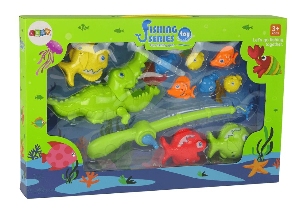 Igra Ribolov LEAN TOYS: Ribe, Vrvica, Krokodil in Vrvica 4