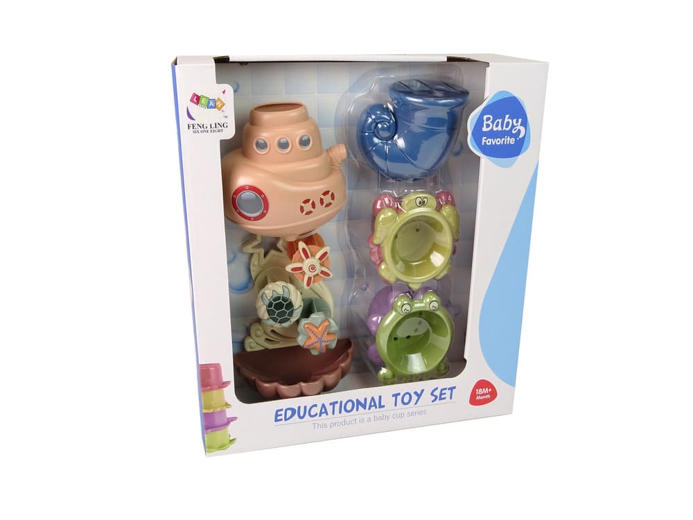 Kopalni Set LEAN TOYS: Ladjica, Živali, Vodomet