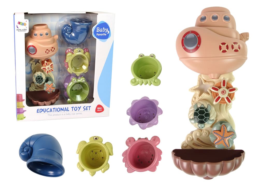 Kopalni Set LEAN TOYS: Ladjica, Živali, Vodomet 2