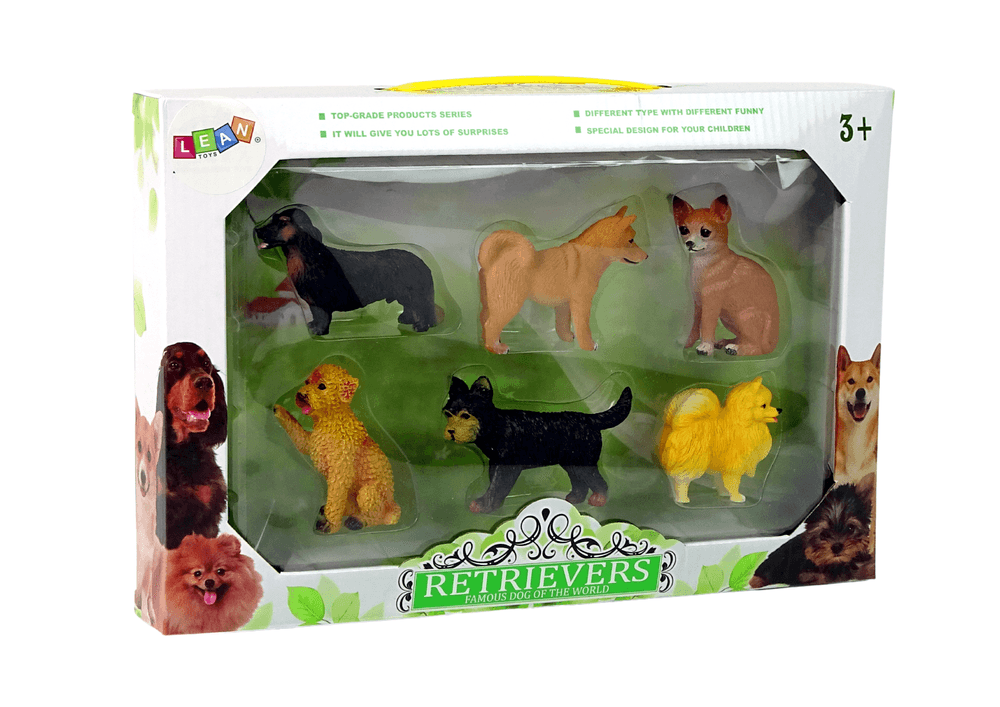 Set 6 Figuric Psov LEAN TOYS: Različne Pasme 3