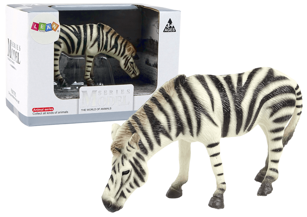 Velika figurica Zebra - Živali sveta (LEAN TOYS)