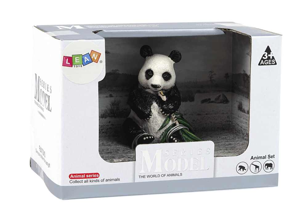 Figurica Panda Velika z bambusom (LEAN TOYS) 3
