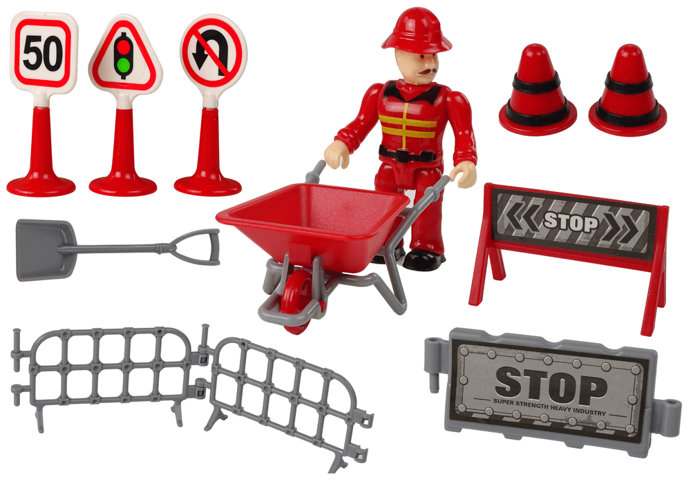 Gasilsko vozilo z dvigalom in znaki (LEAN TOYS) 2