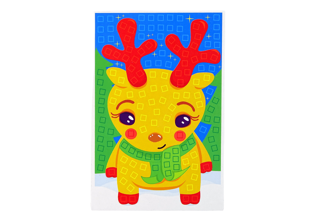Komplet DIY mozaik - Božični jelenček (LEAN TOYS)