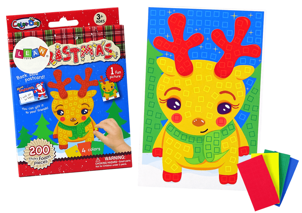Komplet DIY mozaik - Božični jelenček (LEAN TOYS) 4
