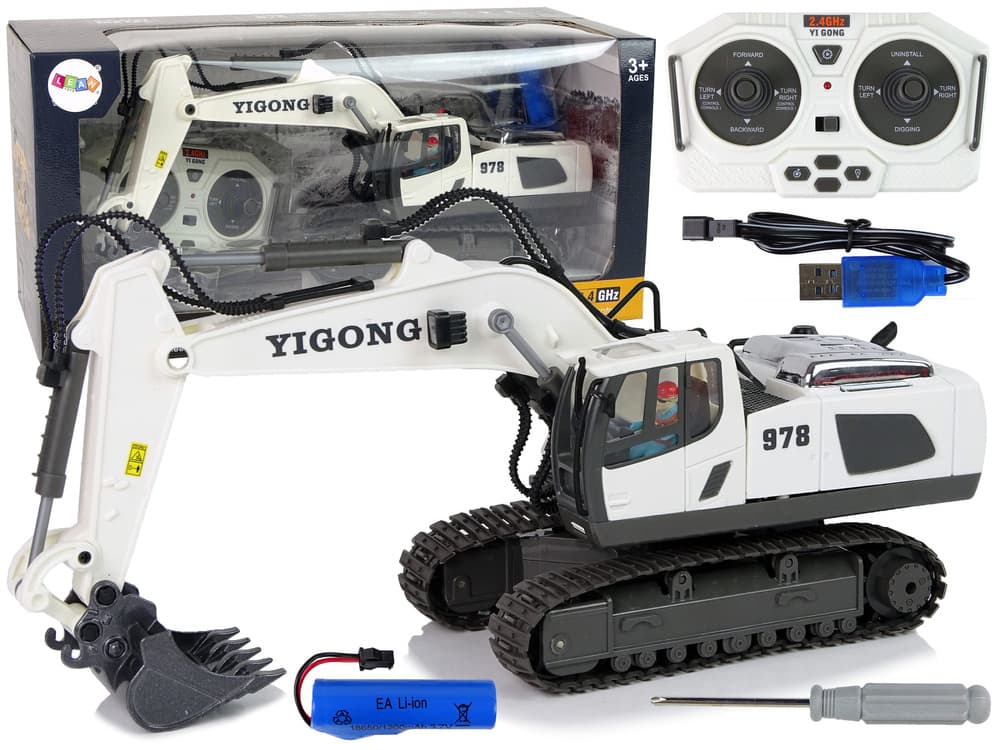 Daljinsko vodena bager z gosenicami (LEAN TOYS)