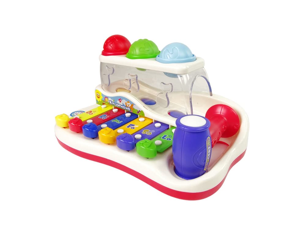 Glasbena igračka: ksilofon z mlatičem in kroglicami, za malčke, LEAN TOYS 7