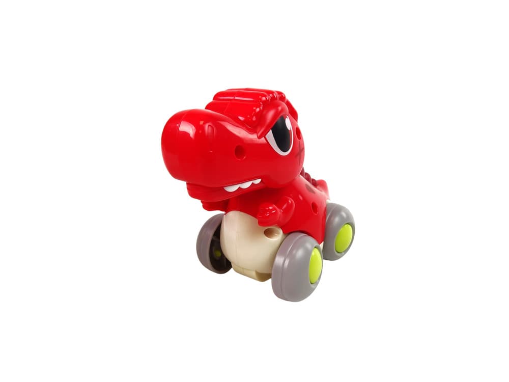 Dinozaver na kolesih, T-Rex rdeč, figurica, LEAN TOYS 2