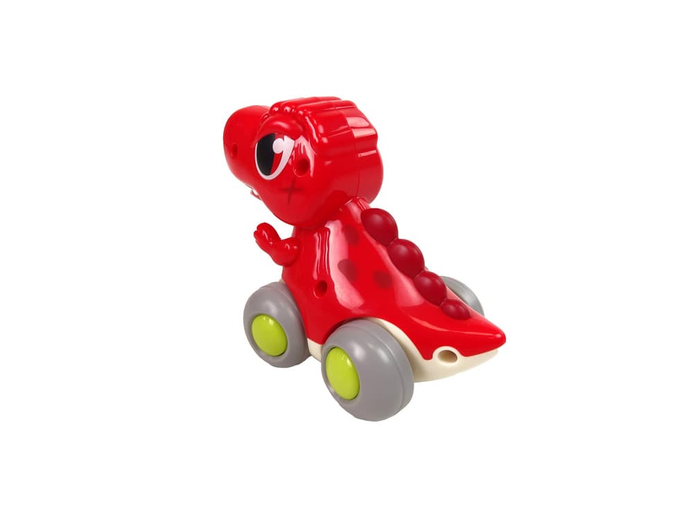 Dinozaver na kolesih, T-Rex rdeč, figurica, LEAN TOYS 3