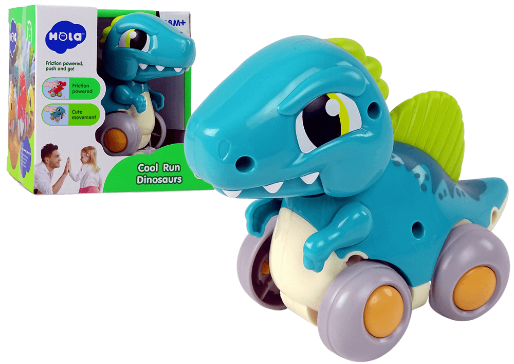 Dinozaver na kolesih, Spinosaurus modri, figurica, LEAN TOYS
