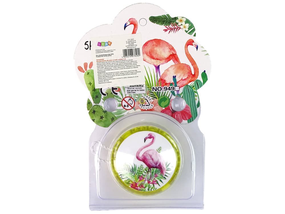 JOJO 'Flamingo' LEAN TOYS Rumena - Hitra igralna jojo 4