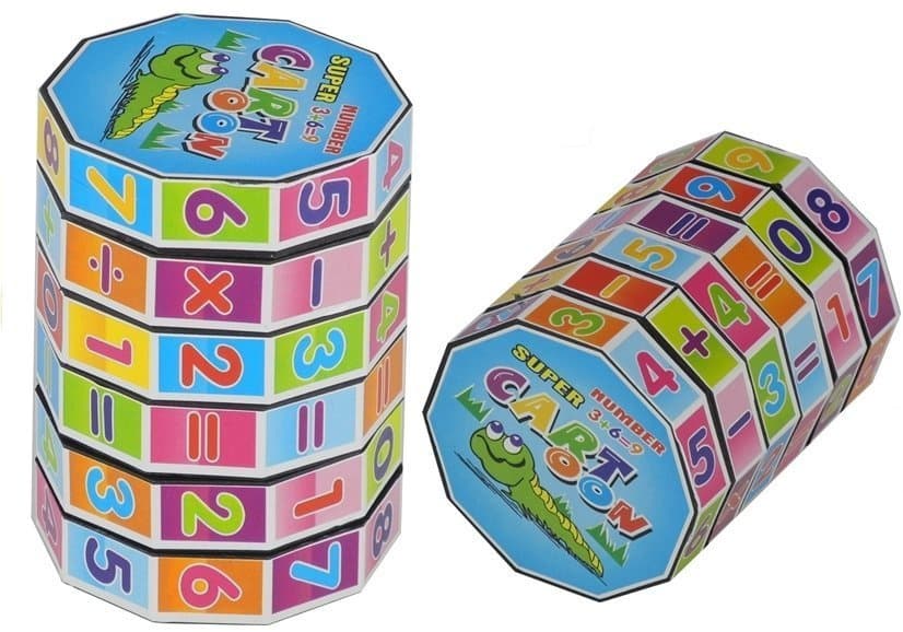 LEAN TOYS Edukacijska kocka "Matematični valj" – sestavljanka 2