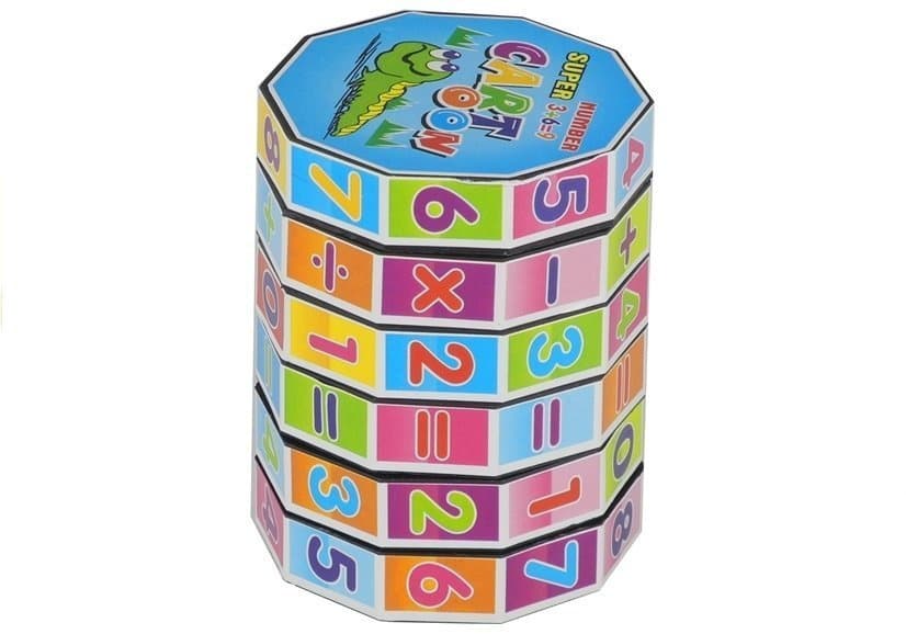 LEAN TOYS Edukacijska kocka "Matematični valj" – sestavljanka