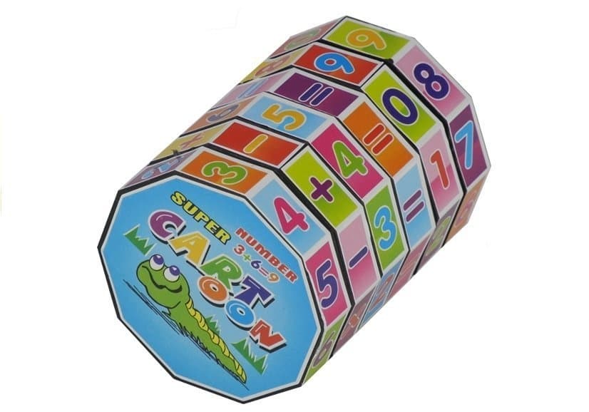 LEAN TOYS Edukacijska kocka "Matematični valj" – sestavljanka 3