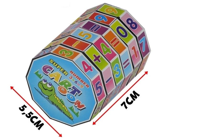 LEAN TOYS Edukacijska kocka "Matematični valj" – sestavljanka 4