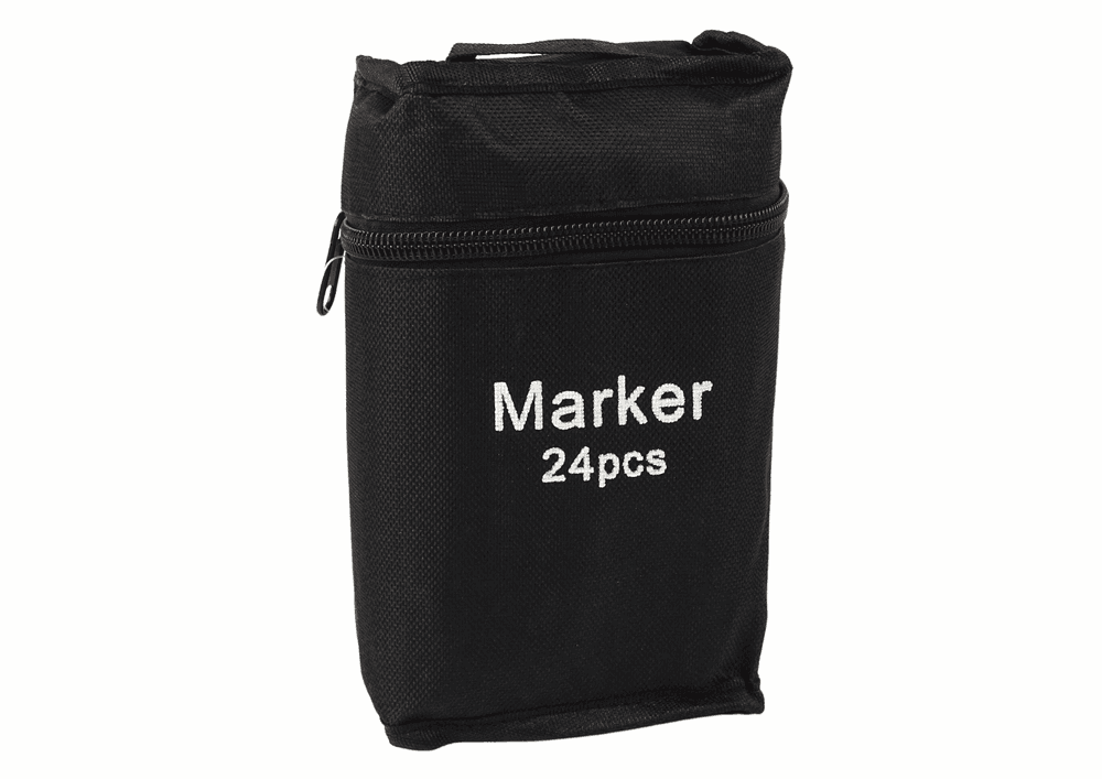 Set 24 dvostranskih alkoholnih markerjev LEAN TOYS Pro Touch + torba 4