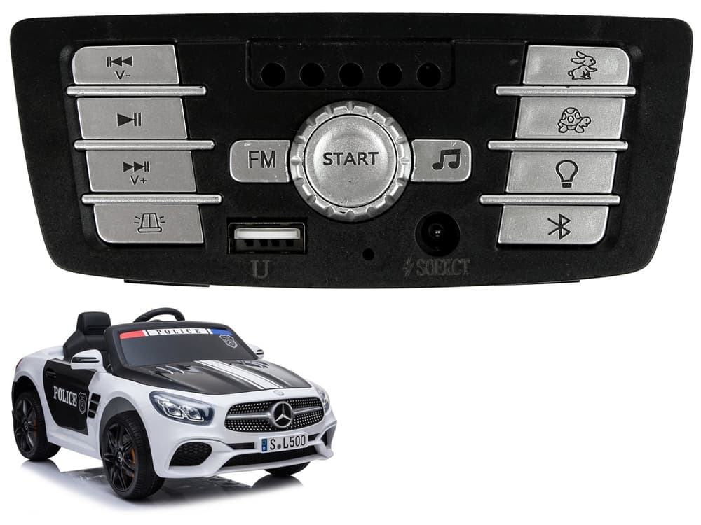 Glasbena plošča za avtomobil LEAN CARS Akumulatorski Mercedes SL500 policija