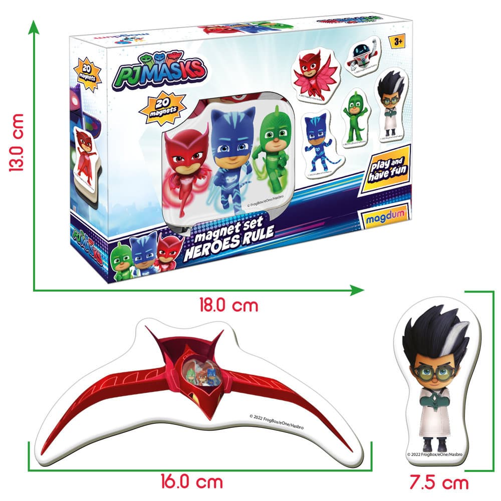 Set magnetov PJ MASKS LEAN TOYS ME 5031-32 5