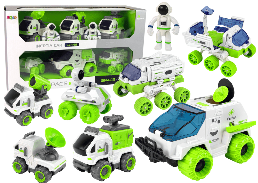 LEAN TOYS Vesoljski set 6v1: rover, satelit, astronomija za otroke