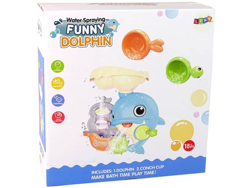 LEAN TOYS Igrača za kopanje Delfin s slapom 6