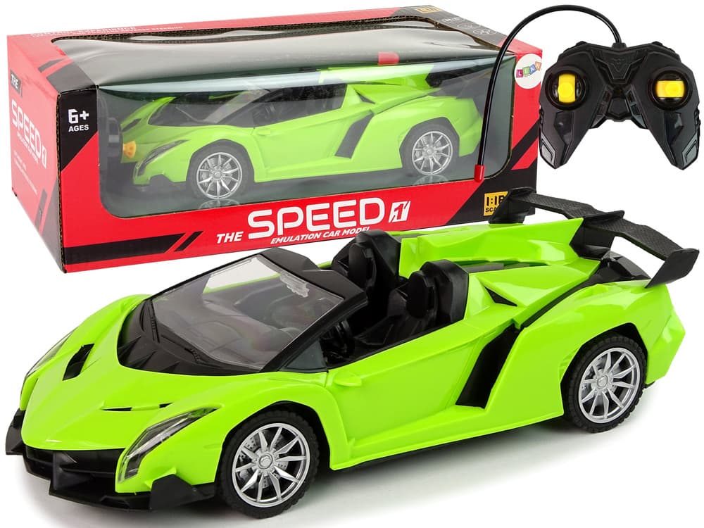 LEAN TOYS Daljinsko vodeno športno vozilo R/C 1:18 zeleno