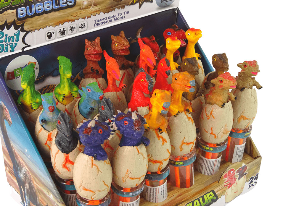 LEAN TOYS Ustvarjalec mehurčkov v obliki dinozavra (18 cm) 2