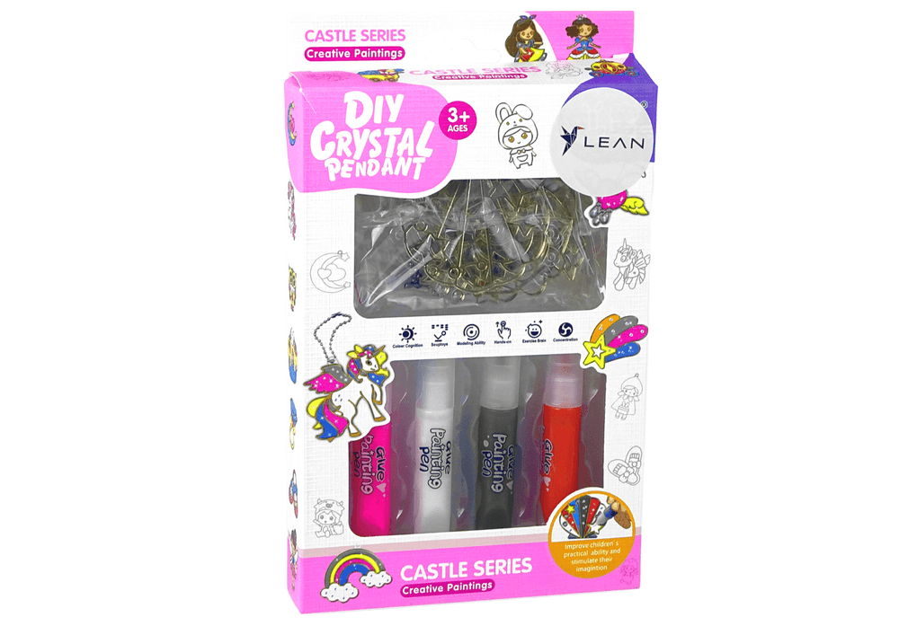 LEAN TOYS Vitražne obeske za slikanje, princesa (6 kos.) 4
