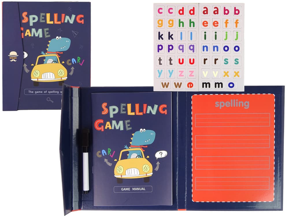 LEAN TOYS Edukativna knjigica: Učenje črk z magneti (v angleščini)