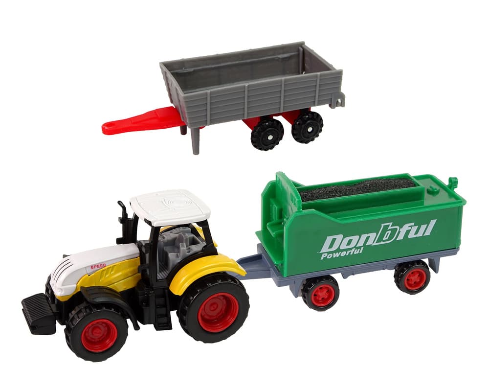 LEAN TOYS Set kmetijskih vozil, 12 kosov, kovina 3